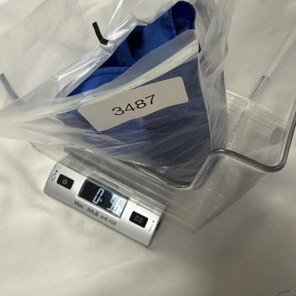 VTG 80s Printed Satin Cocktail Wrap Dress Size S Cobalt 90s Evening Party Peplum - Picture 14 of 16